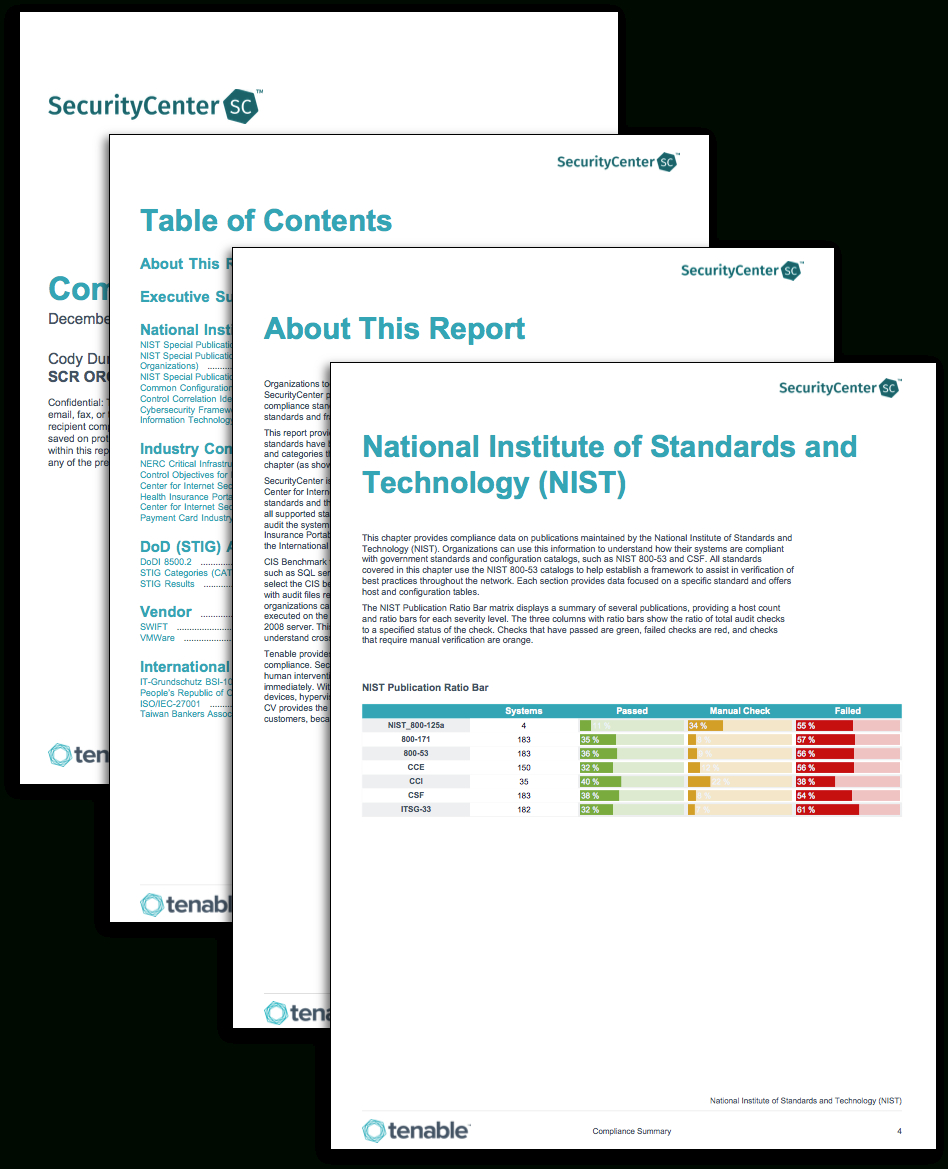 Compliance Summary Report – Sc Report Template | Tenable® Intended For Pci Dss Gap Analysis Report Template