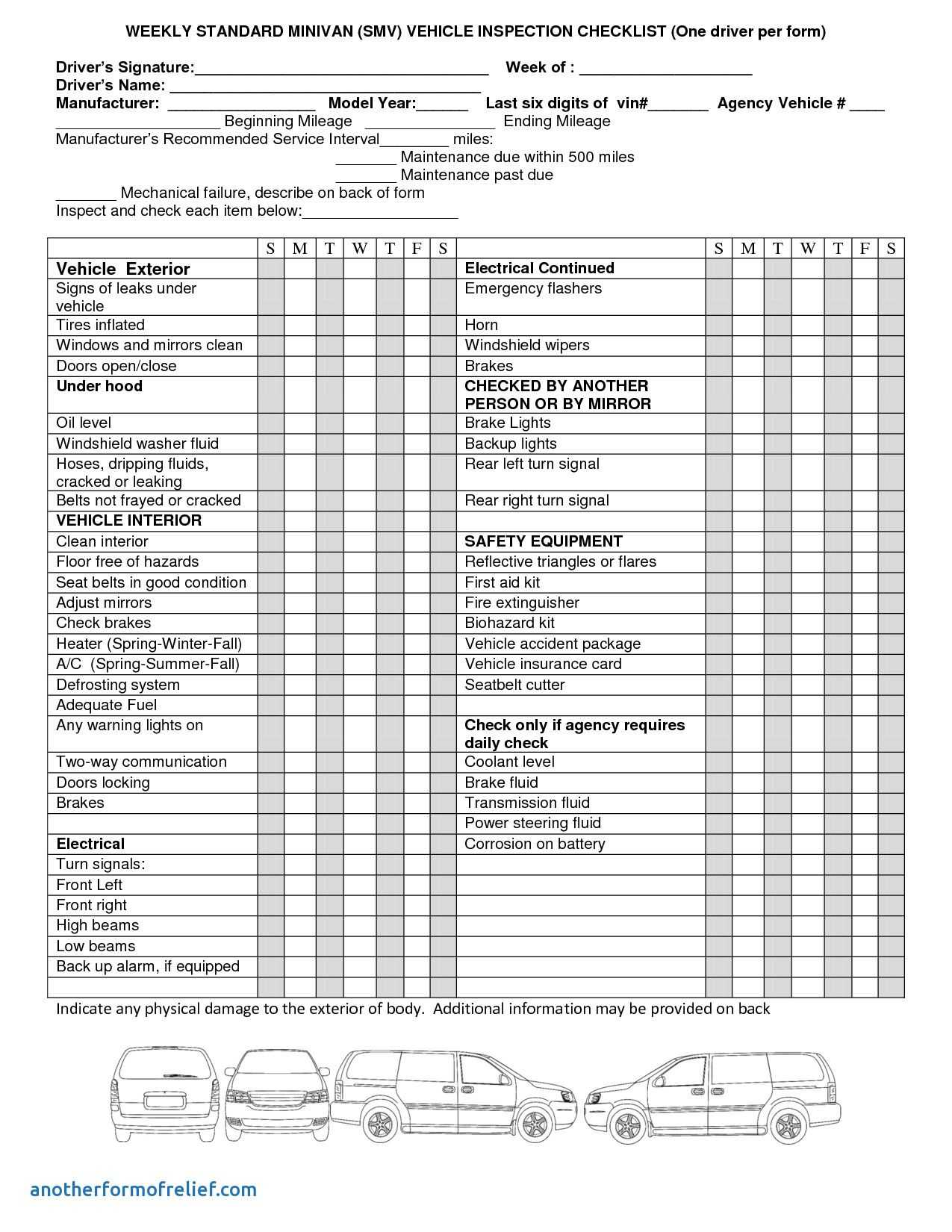 Computer Maintenance Report Template New Vehicle Maintenance Pertaining To Truck Condition Report Template