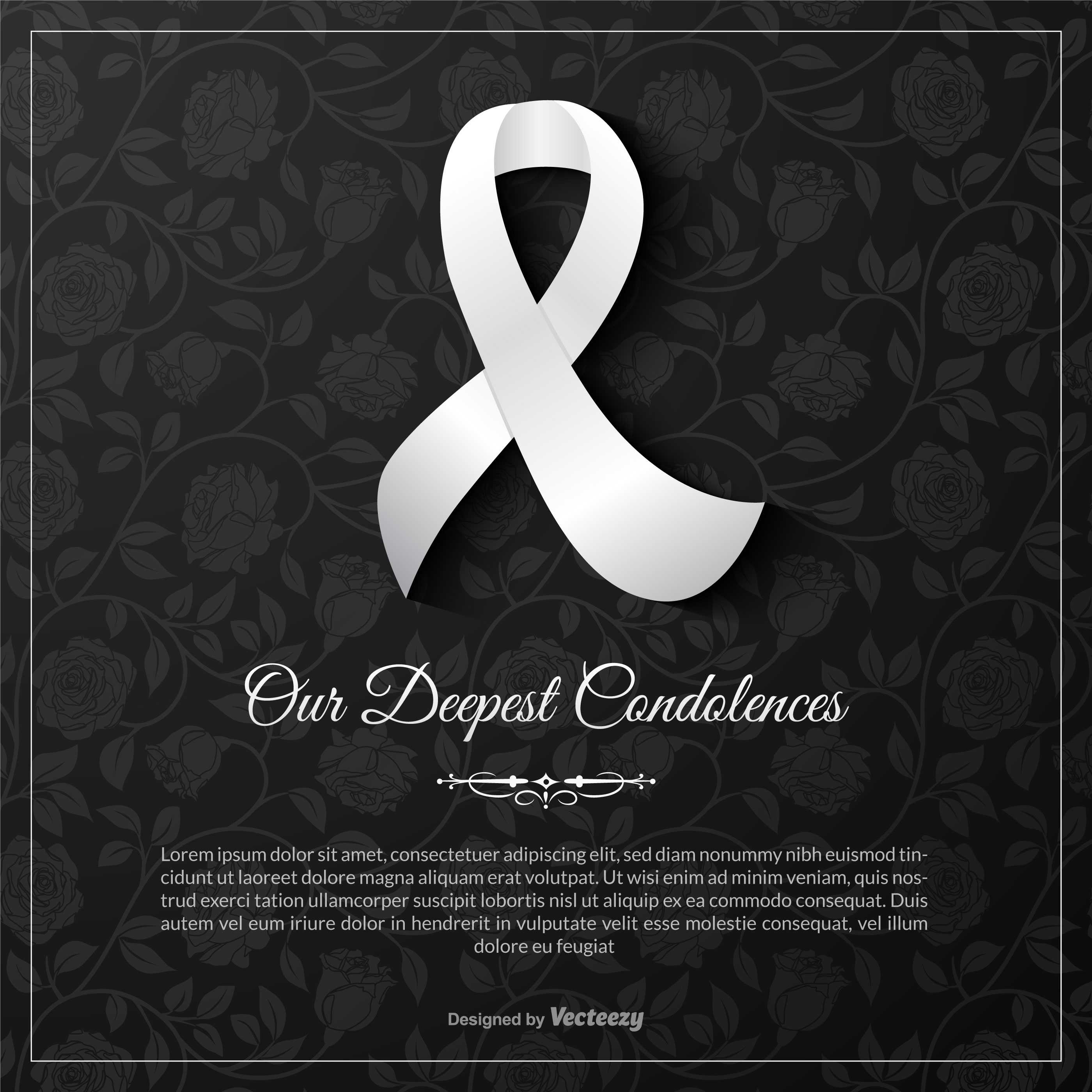 Condolence Card Free Vector Art – (39 Free Downloads) Regarding Sorry For Your Loss Card Template