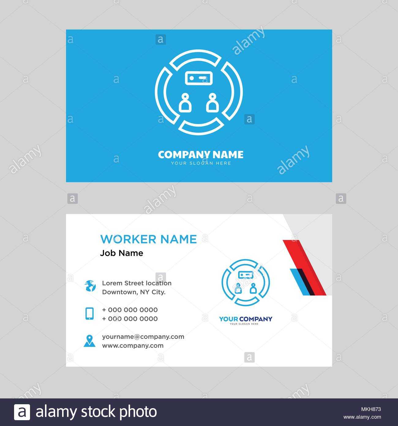 Conference Business Card Design Template, Visiting For Your Throughout Conference Id Card Template