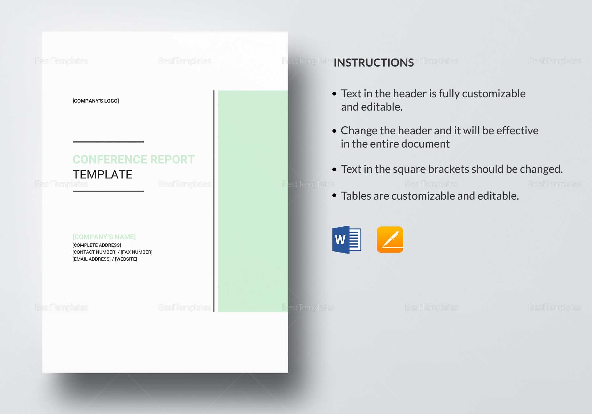 Conference Report Template Regarding Conference Report Template