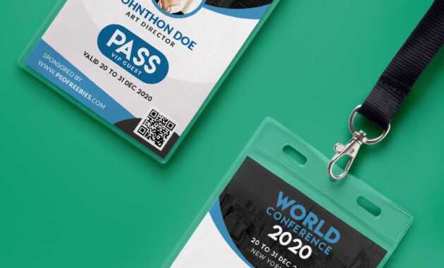 Conference Vip Entry Pass Id Card Template Psd | Psd Print pertaining to Conference Id Card Template