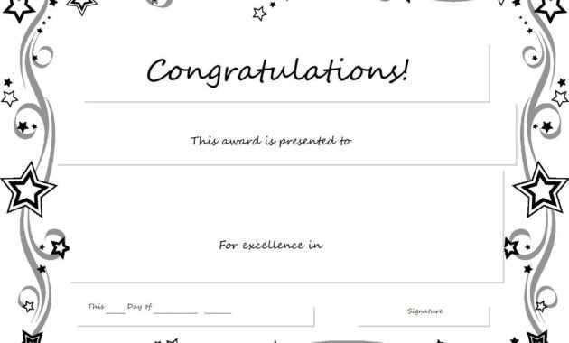 Congratulations Certificate Word Template - Erieairfair With with Congratulations Certificate Word Template