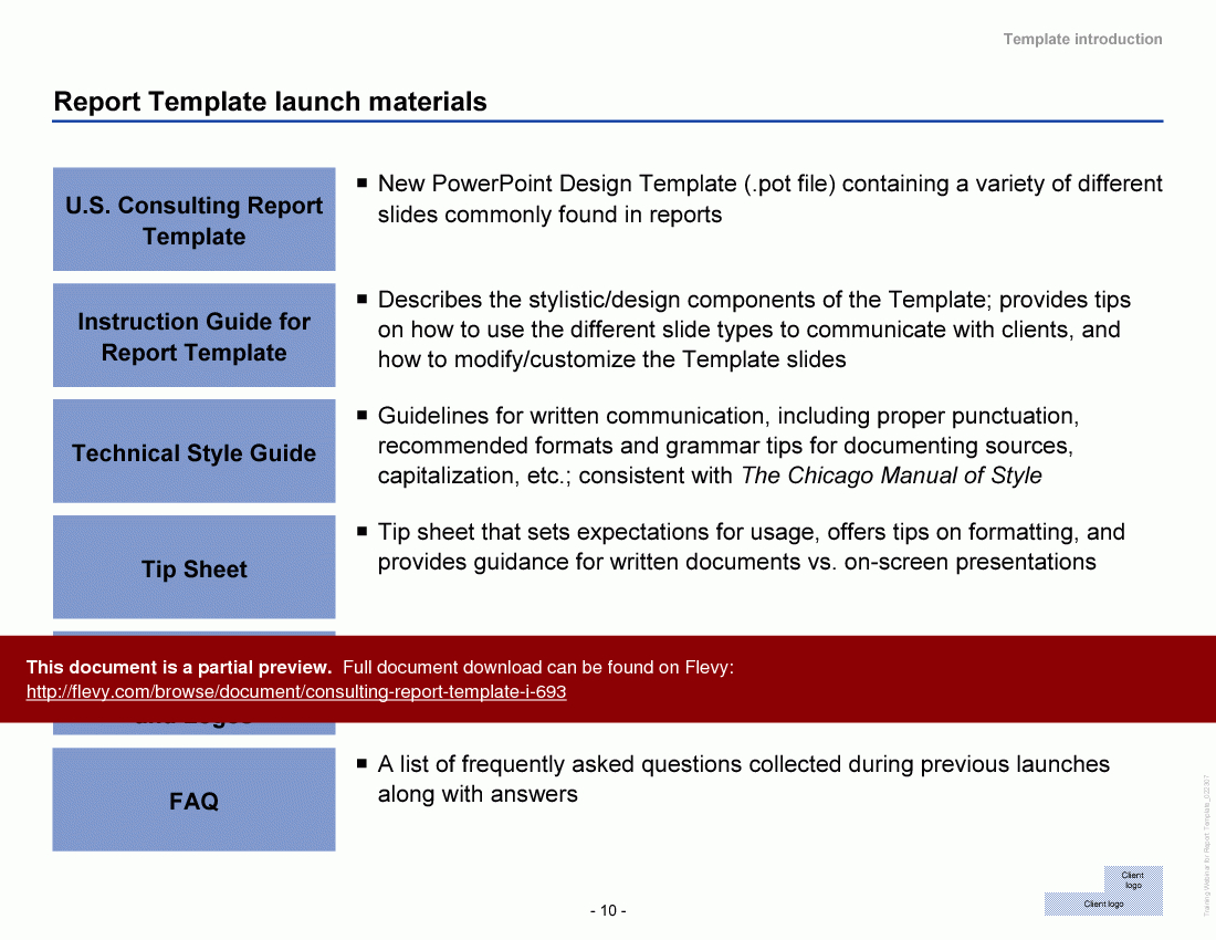 Consulting Report Template I (Powerpoint) With Regard To Mckinsey Consulting Report Template