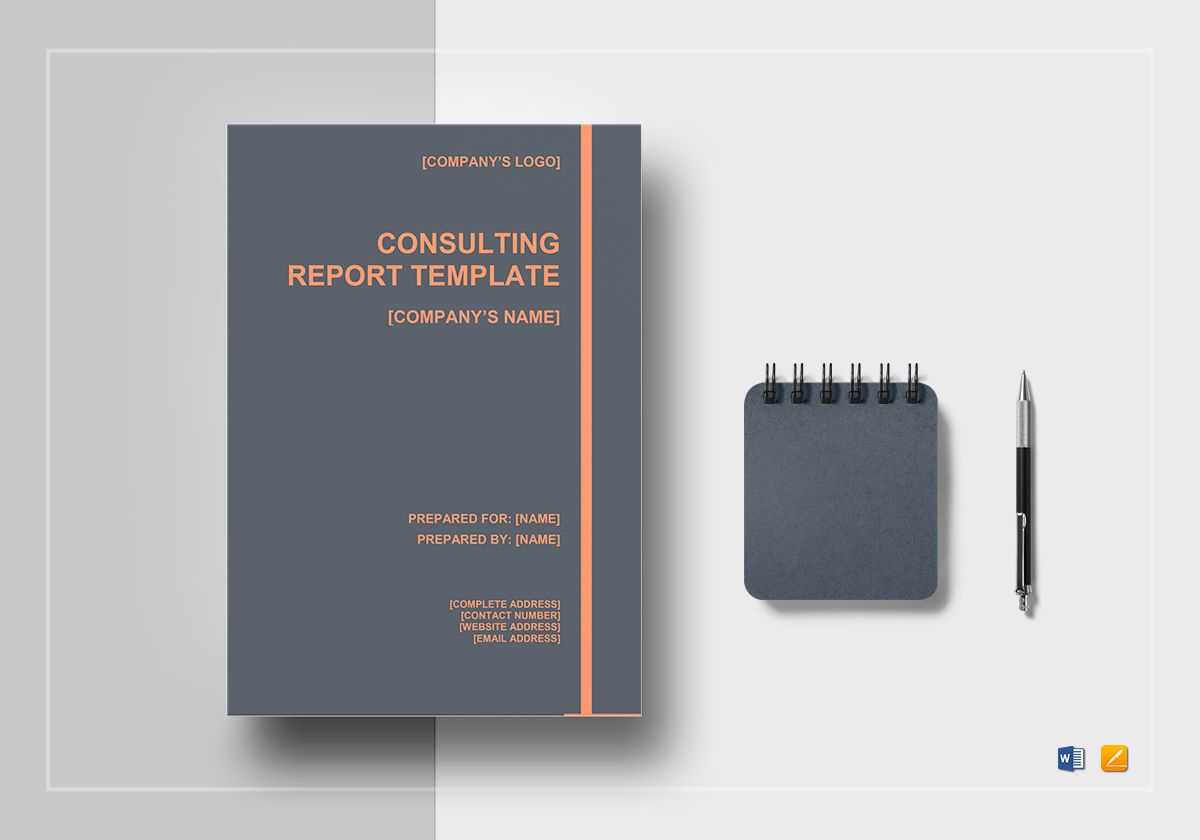 Consulting Report Template With Consultant Report Template