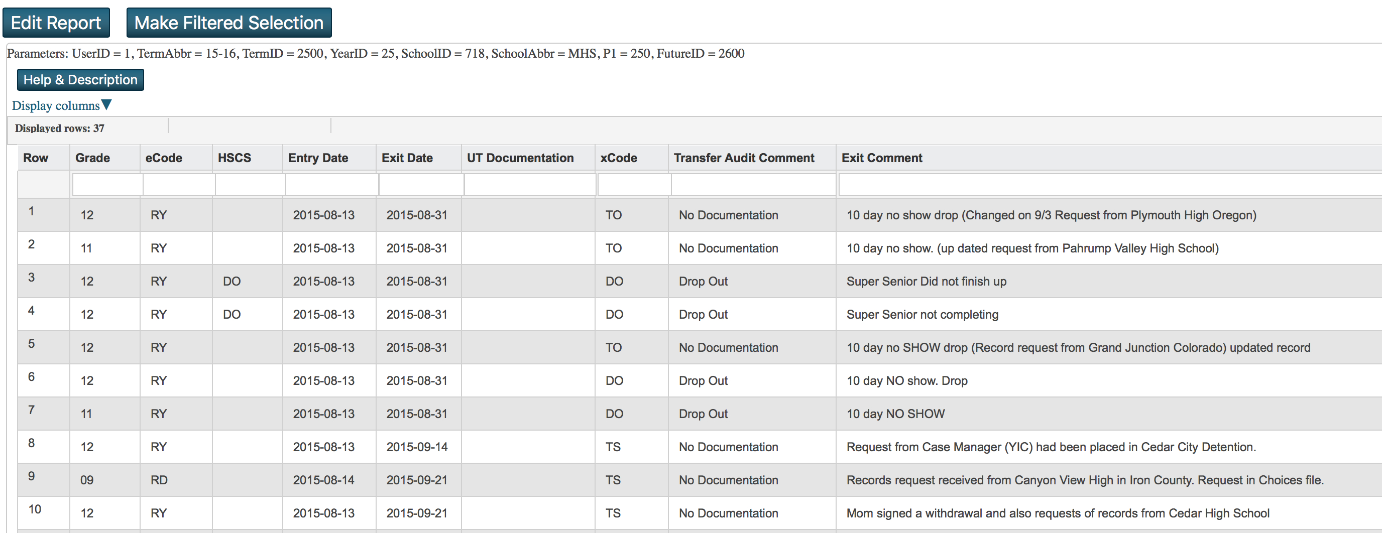 Contacts Within Powerschool Reports Templates