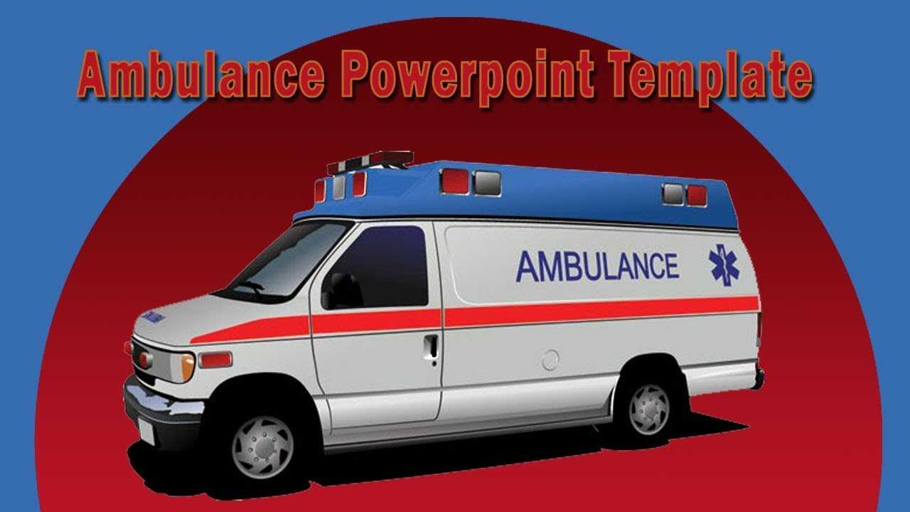 Cool Ambulance Powerpoint Template With Animation Intended For Ambulance Powerpoint Template