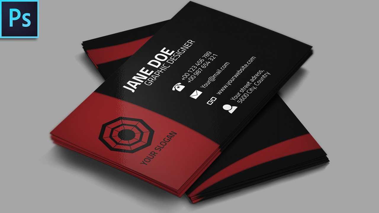 Cool Creative Business Card + Psd – Photoshop Tutorial Inside Visiting Card Templates For Photoshop