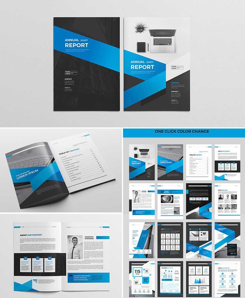 Cool Indesign Annual Corporate Report Template | Report In Free Annual Report Template Indesign