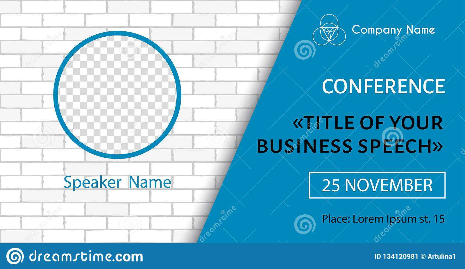 Corporate Announcement Poster Template. Vector Flyer For Regarding Event Banner Template
