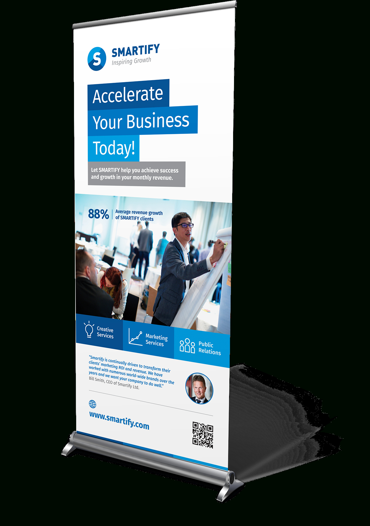 Corporate Business Roll Up Banners Template For Download Intended For Pop Up Banner Design Template