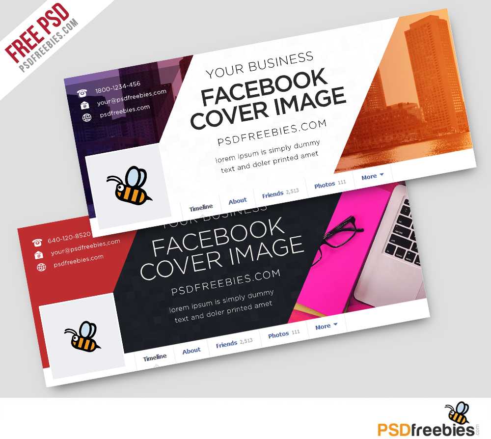 Corporate Facebook Covers Free Psd Template | Psdfreebies With Facebook Banner Template Psd
