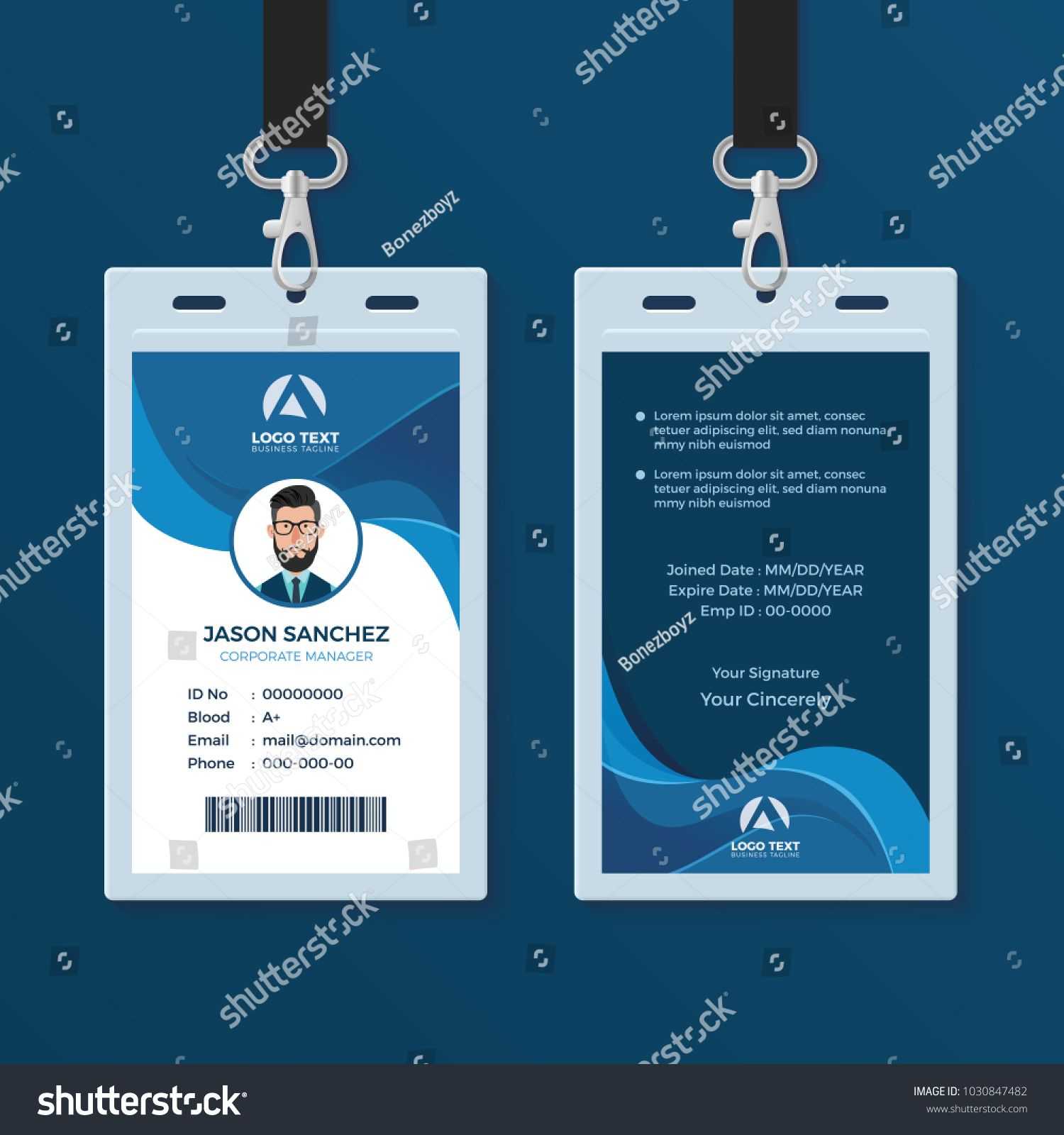 Corporate Id Card Design Template Id#corporate#card#template Throughout Spy Id Card Template