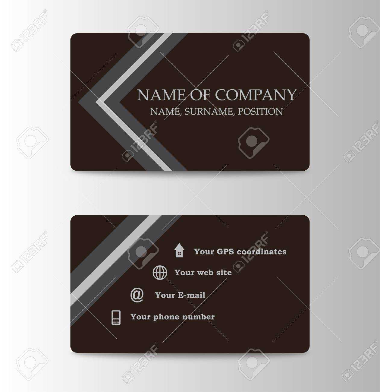 Corporate Id Card Design Template. Personal Id Card For Business.. In Personal Identification Card Template