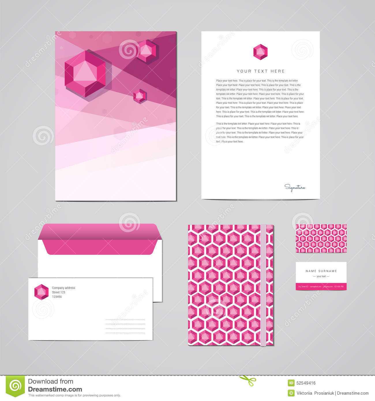 Corporate Identity Design Template. Documentation For With Regard To Business Card Letterhead Envelope Template