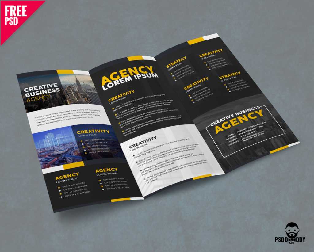 Corporate Trifold Brochure Template Free Psd – Pixelsdesign Intended For Product Brochure Template Free