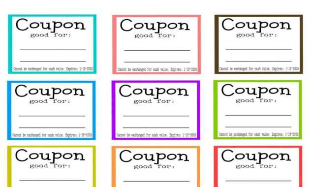 Coupon Template Word | Template | Diy Gifts For Mom for Coupon Book Template Word