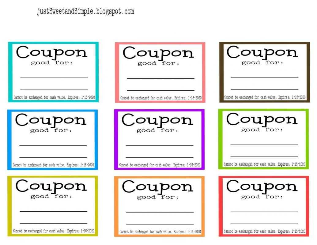 Coupon Template Word | Template | Diy Gifts For Mom For Coupon Book Template Word
