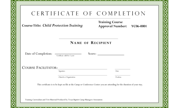 Course Completion Certificate Template | Certificate Of pertaining to Class Completion Certificate Template