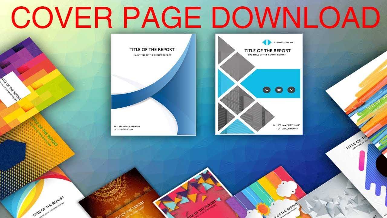 Cover Page In Word Template – Download Editable, Ready To Use (.docx) –  Page De Couverture Word With Cover Page Of Report Template In Word