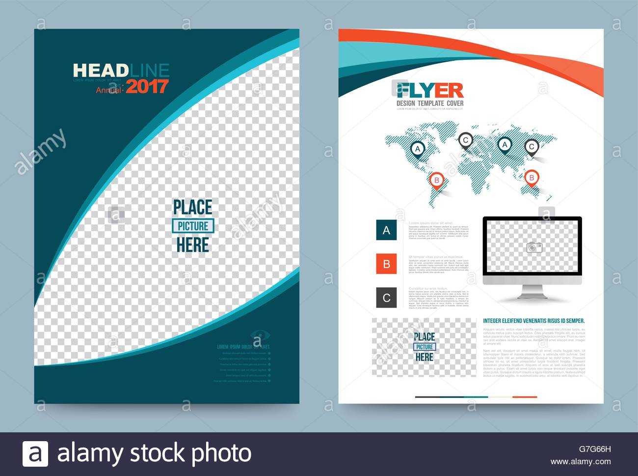 Cover Template Design For Business Annual Report Flyer Throughout Illustrator Report Templates