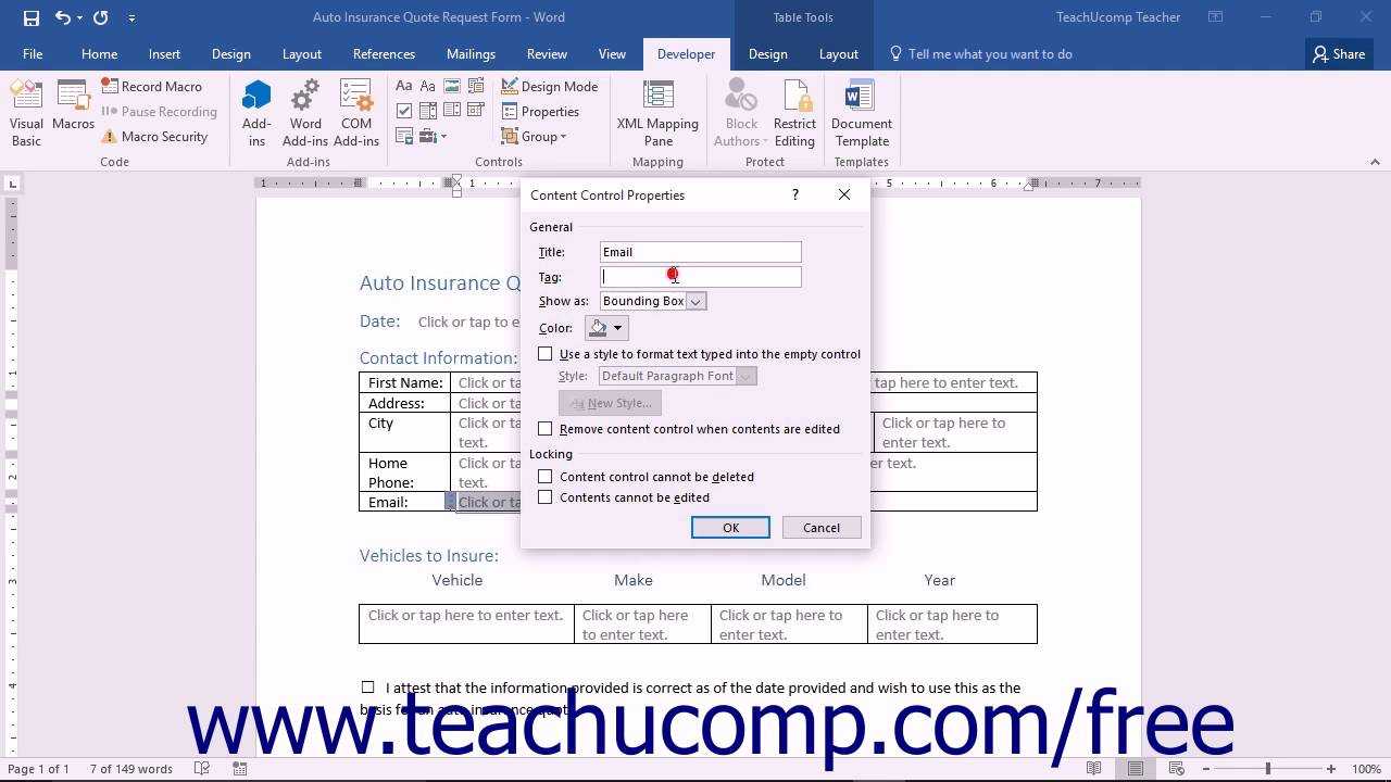 Create A Form In Word  Instructions And Video Lesson For Information Mapping Word Template