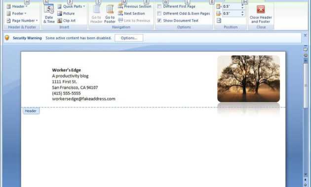 Create A Letterhead Template In Microsoft Word - Cnet throughout How To Create A Letterhead Template In Word