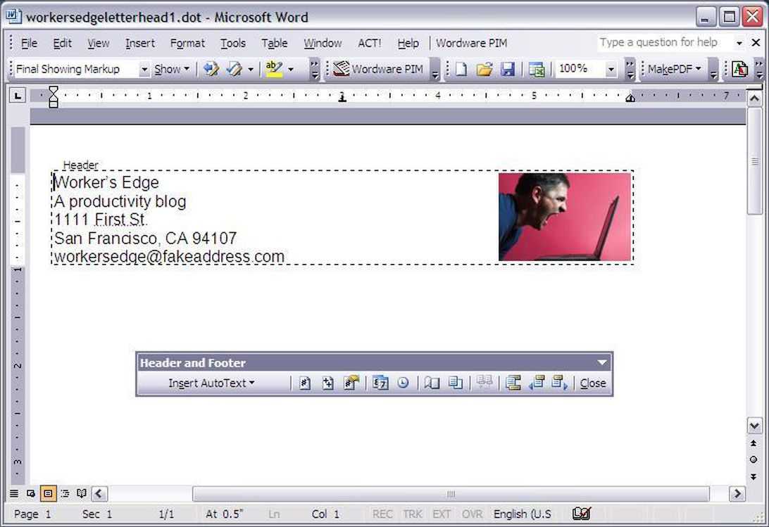Create A Letterhead Template In Microsoft Word – Cnet Within How To Create A Letterhead Template In Word