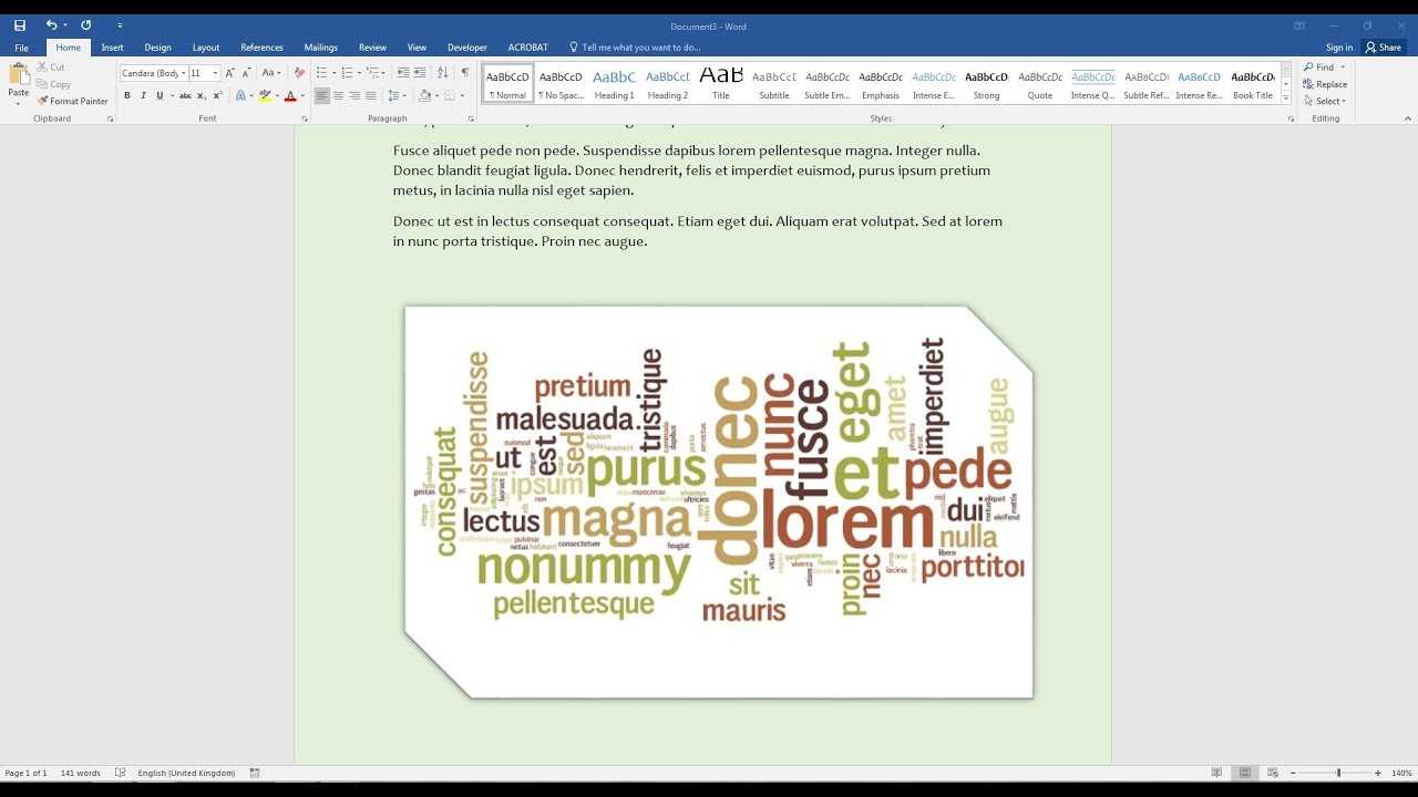 Create A Word Cloud In Microsoft Word For Free Word Collage Template