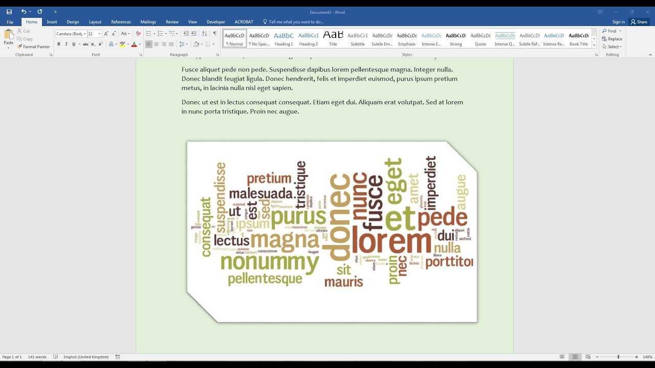 Create A Word Cloud In Microsoft Word For Free Word Collage Template