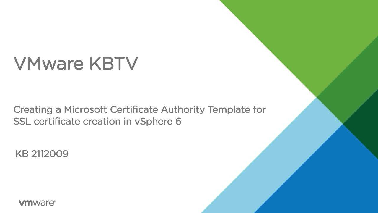 Creating A Microsoft Certificate Authority Template For Ssl In Certificate Authority Templates