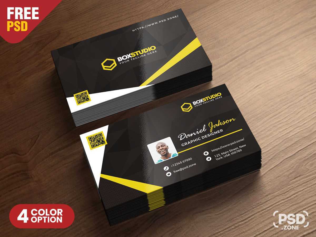 Creative Business Card Template Psd – Psd Zone Throughout Creative Business Card Templates Psd