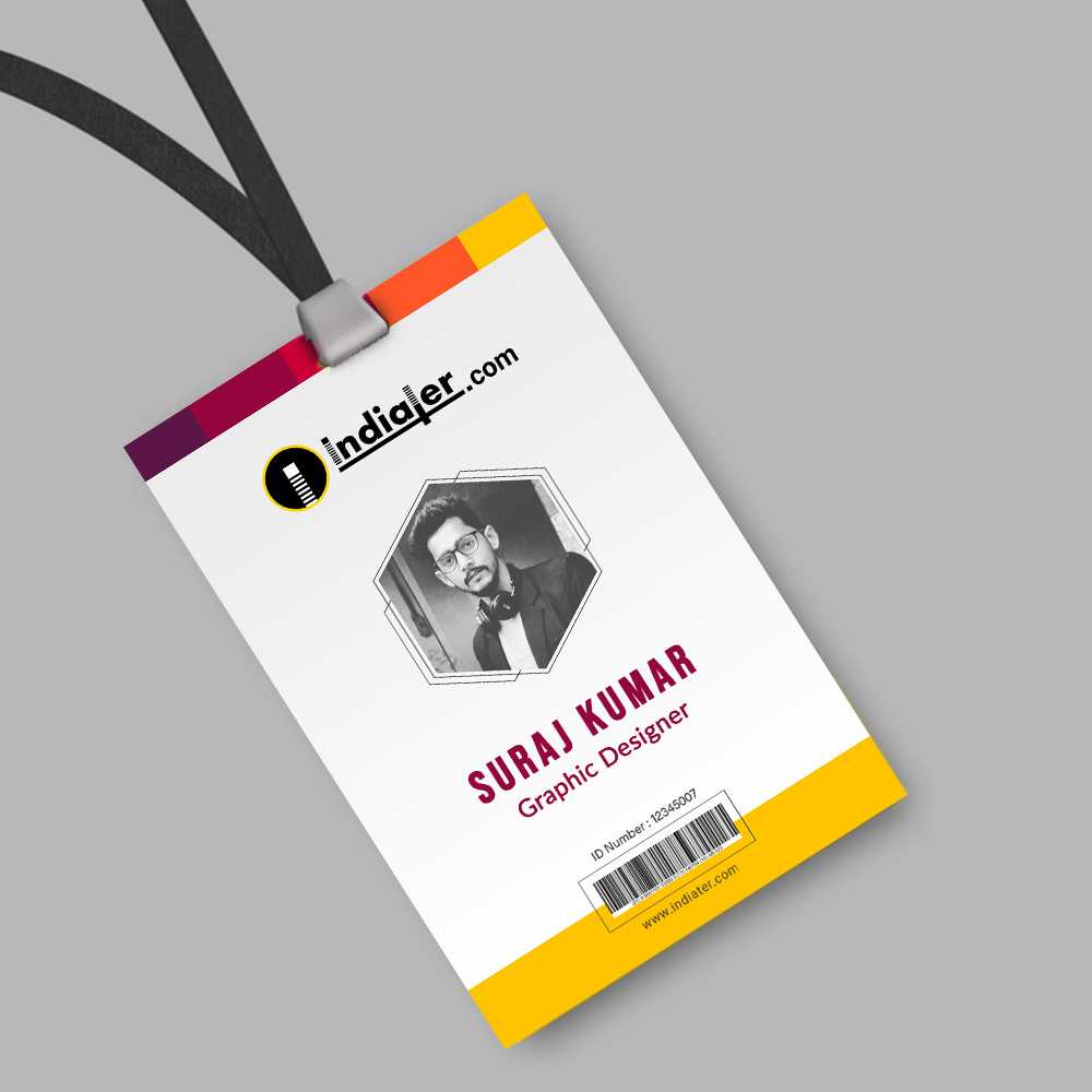 Creative Corporate Official Id Card Template Psd Free – Indiater Pertaining To Photographer Id Card Template
