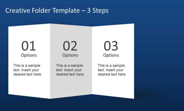 Creative Folder Template Layout For Powerpoint pertaining to 4 Fold Brochure Template