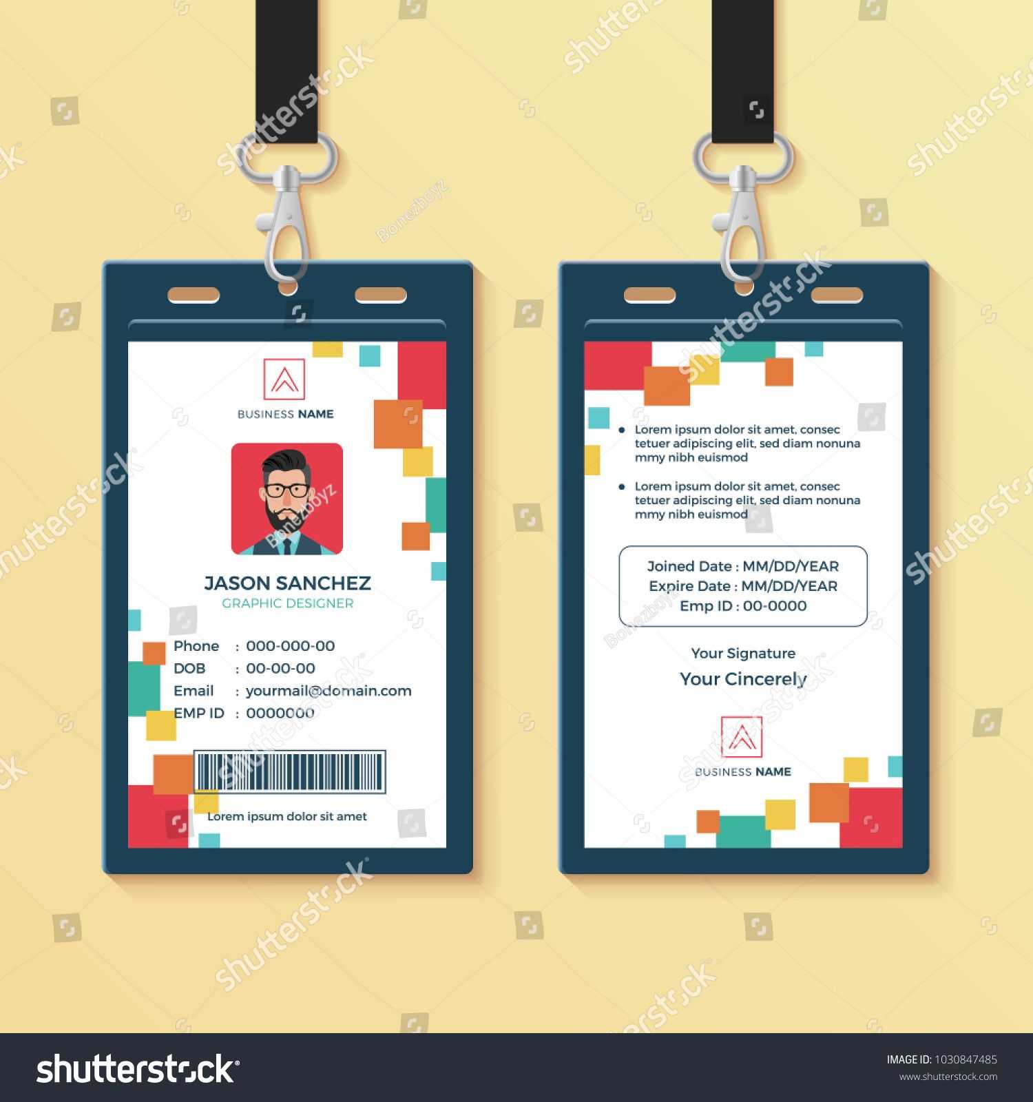 Creative Id Card Template, Perfect For Any Types Of Agency Inside Media Id Card Templates