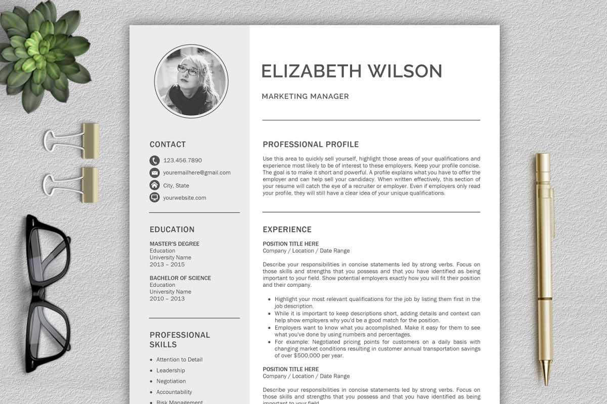 Creative Resume Template, Cv Template, Resume Template Word Throughout Resume Templates Word 2013