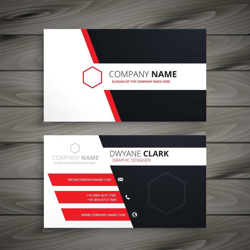 Creative Visit Card Template Vector Design Illustration With Designer Visiting Cards Templates