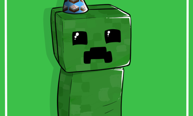 Creeper Birthday Cardlucieniibi.deviantart On pertaining to Minecraft Birthday Card Template