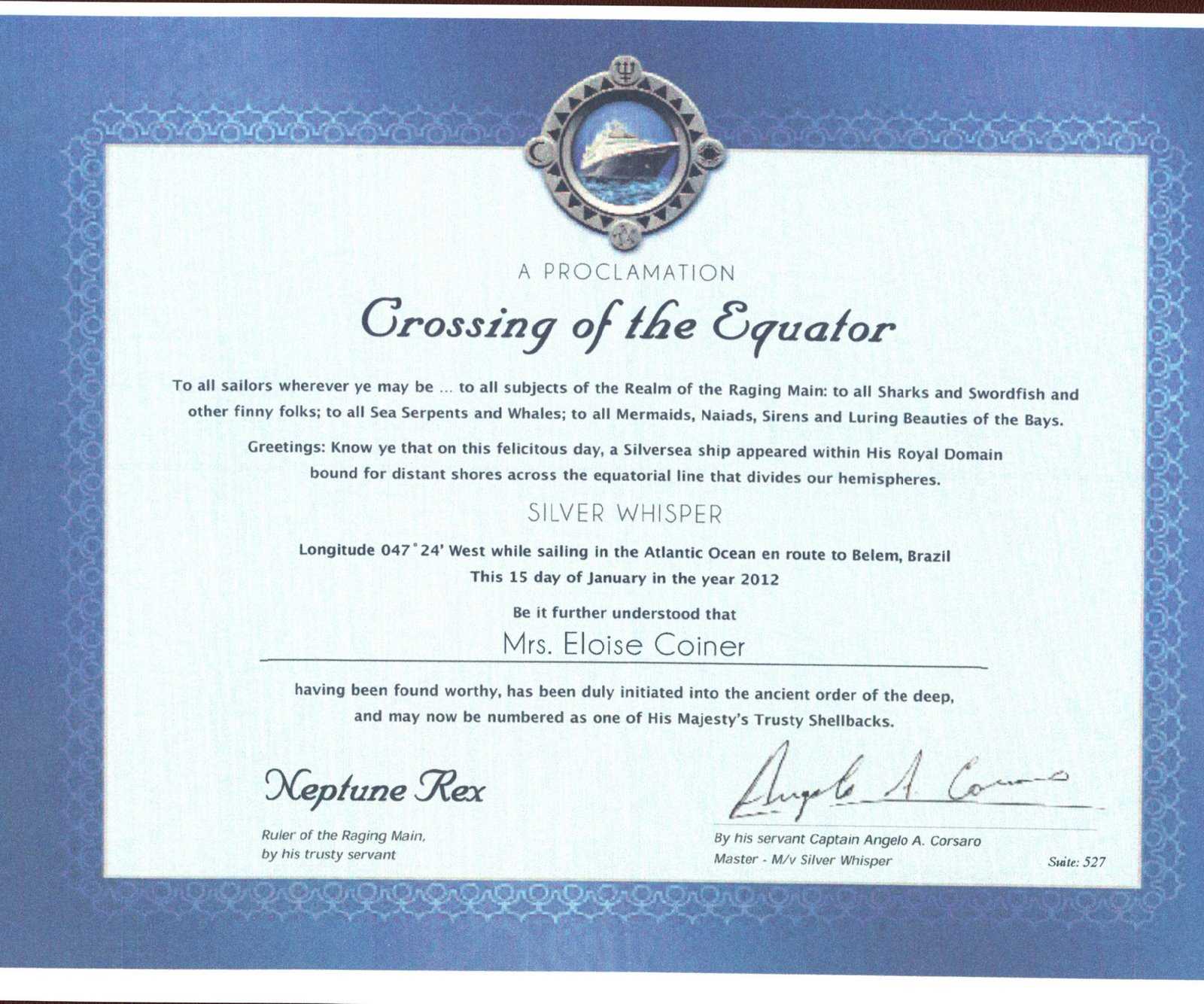 Crossing The Line Certificate Template – Atlantaauctionco Within Crossing The Line Certificate Template