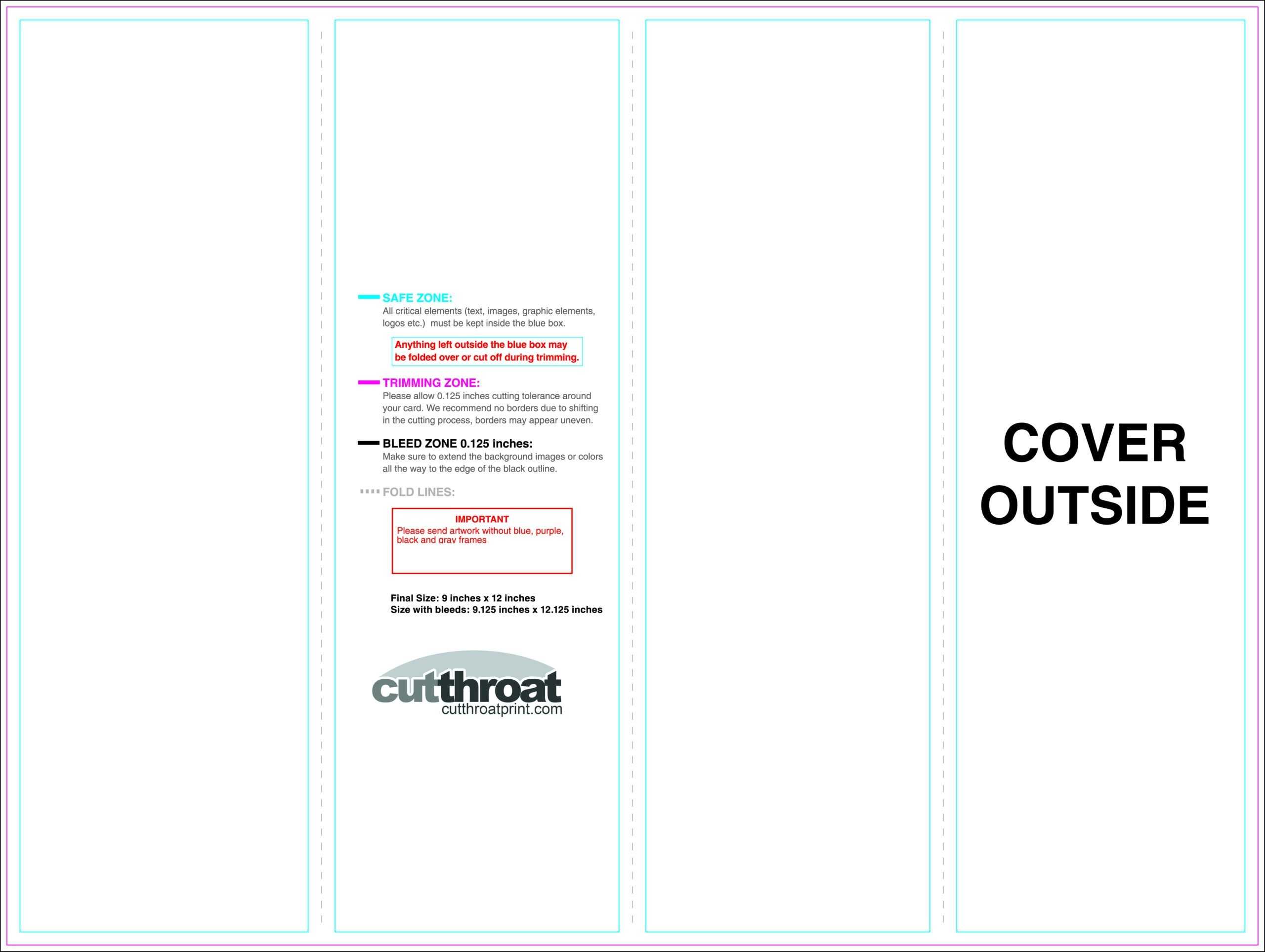 Cutthroat Printcustom Brochure Printing With 11X17 Brochure In 11X17 Brochure Template