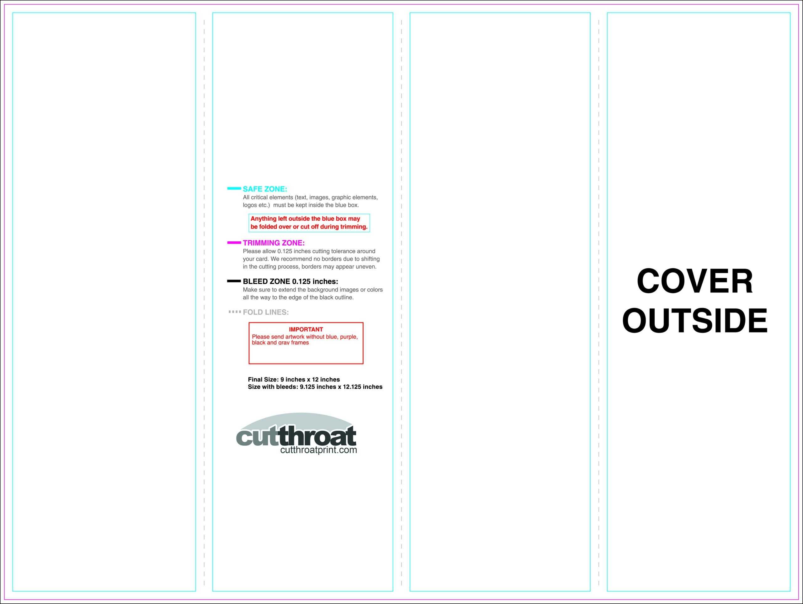 Cutthroat Printcustom Brochure Printing With 11X17 Brochure In 11X17 Brochure Template