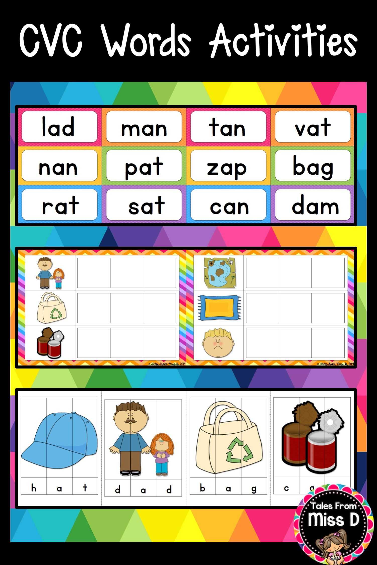 Cvc Words Activities | Education | Cvc Words, Making Words In Making Words Template