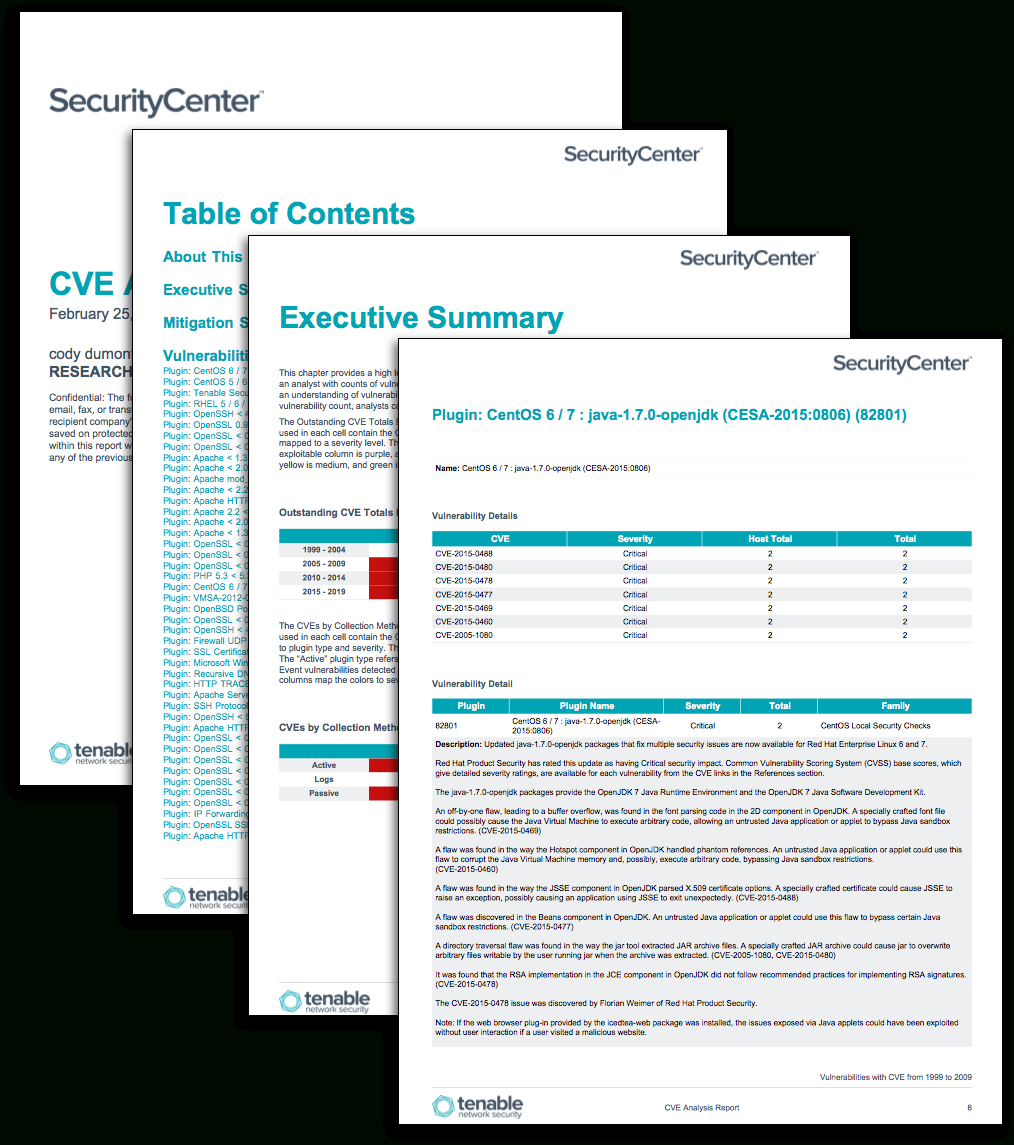 Cve Analysis Report – Sc Report Template | Tenable® With Information Security Report Template