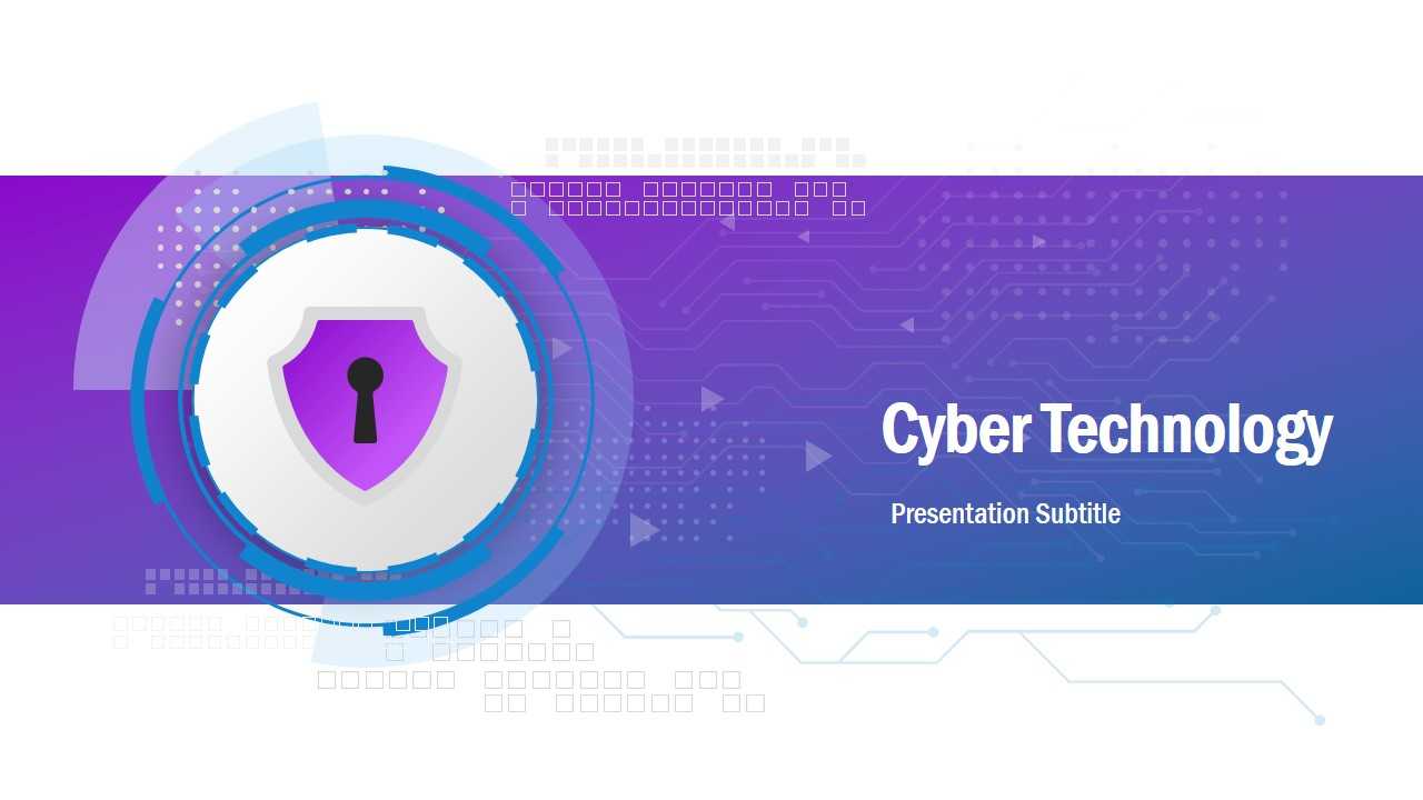 Cyber Technology Powerpoint Template In High Tech Powerpoint Template