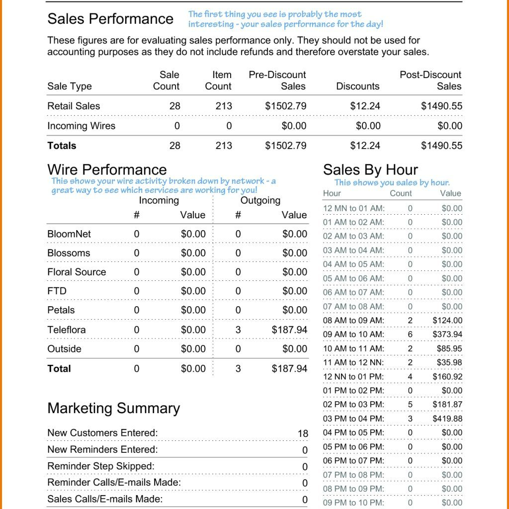 Daily Sales Report Template Excel Free Activity Format Gas For Free Daily Sales Report Excel Template