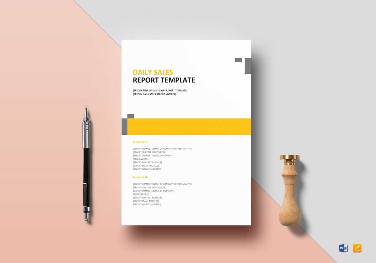 Daily Sales Report Template With Regard To Sales Trip Report Template Word