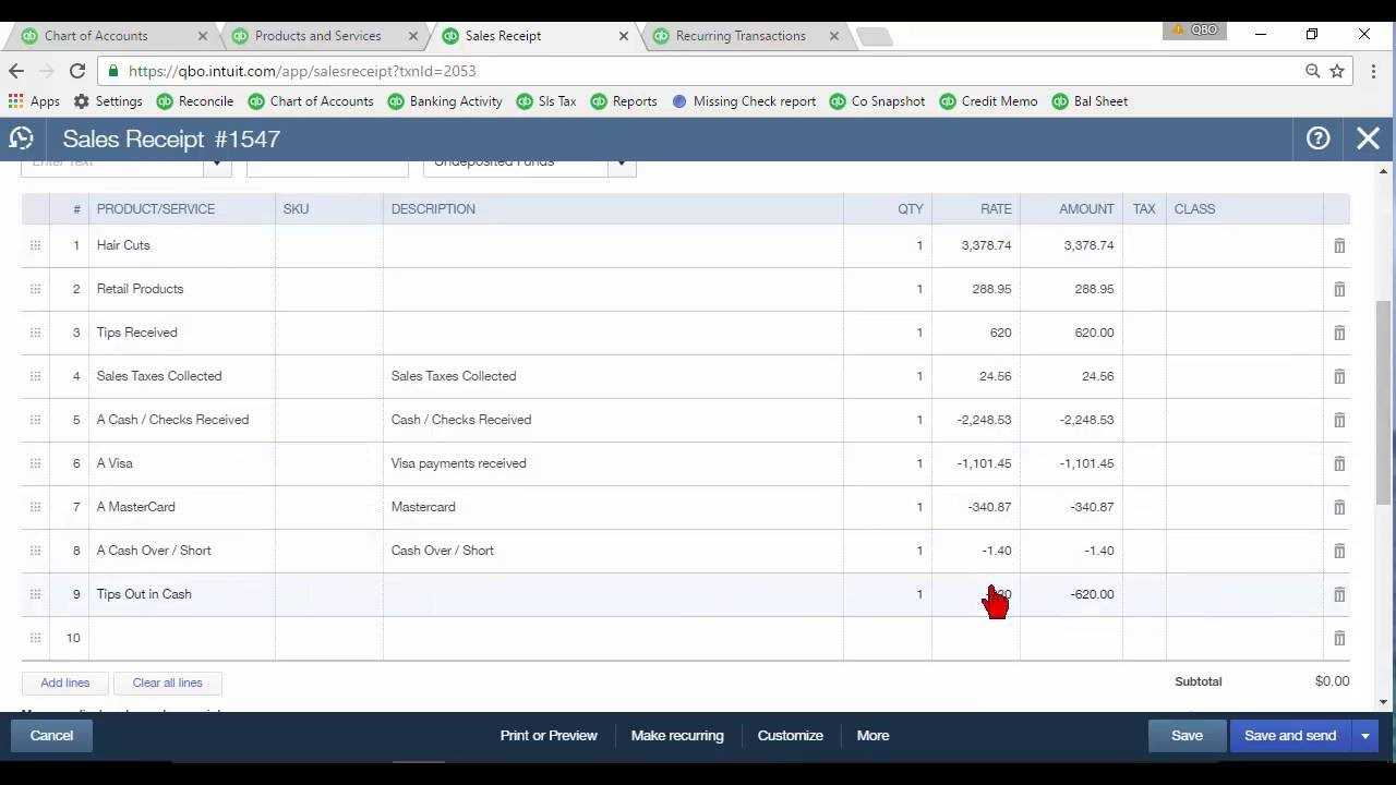 Daily Sales Summary In Quickbooks Online Inside Quick Book Reports Templates