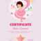 Dance Certificate Template | Cute Children Ballet Class Throughout Dance Certificate Template