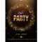 Dance Party Flyer Template. Golden Words, Spot Lights And Glitter.. Intended For Dance Flyer Template Word