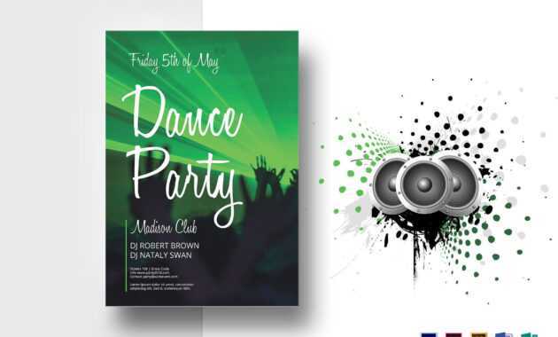 Dance Party Flyer Template pertaining to Dance Flyer Template Word